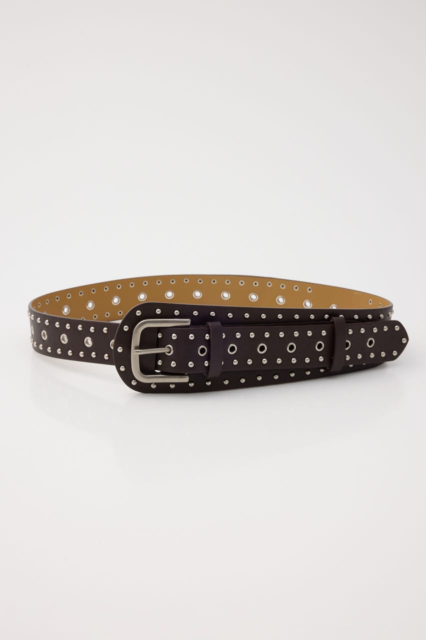 STUDS EYELET ベルト BRN FREE