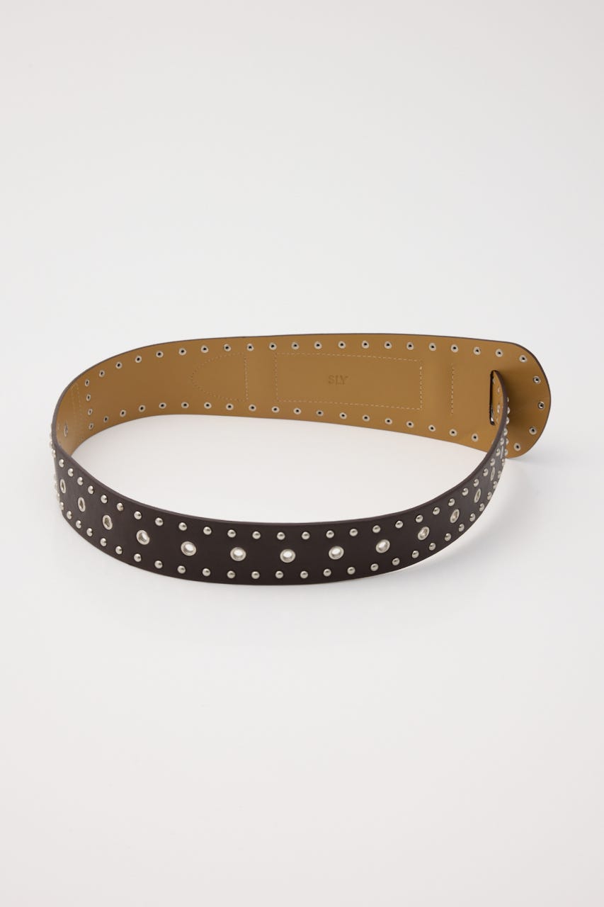 STUDS EYELET ベルト BRN FREE