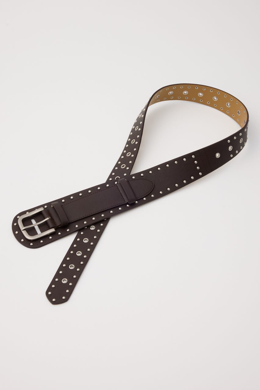STUDS EYELET ベルト BRN FREE