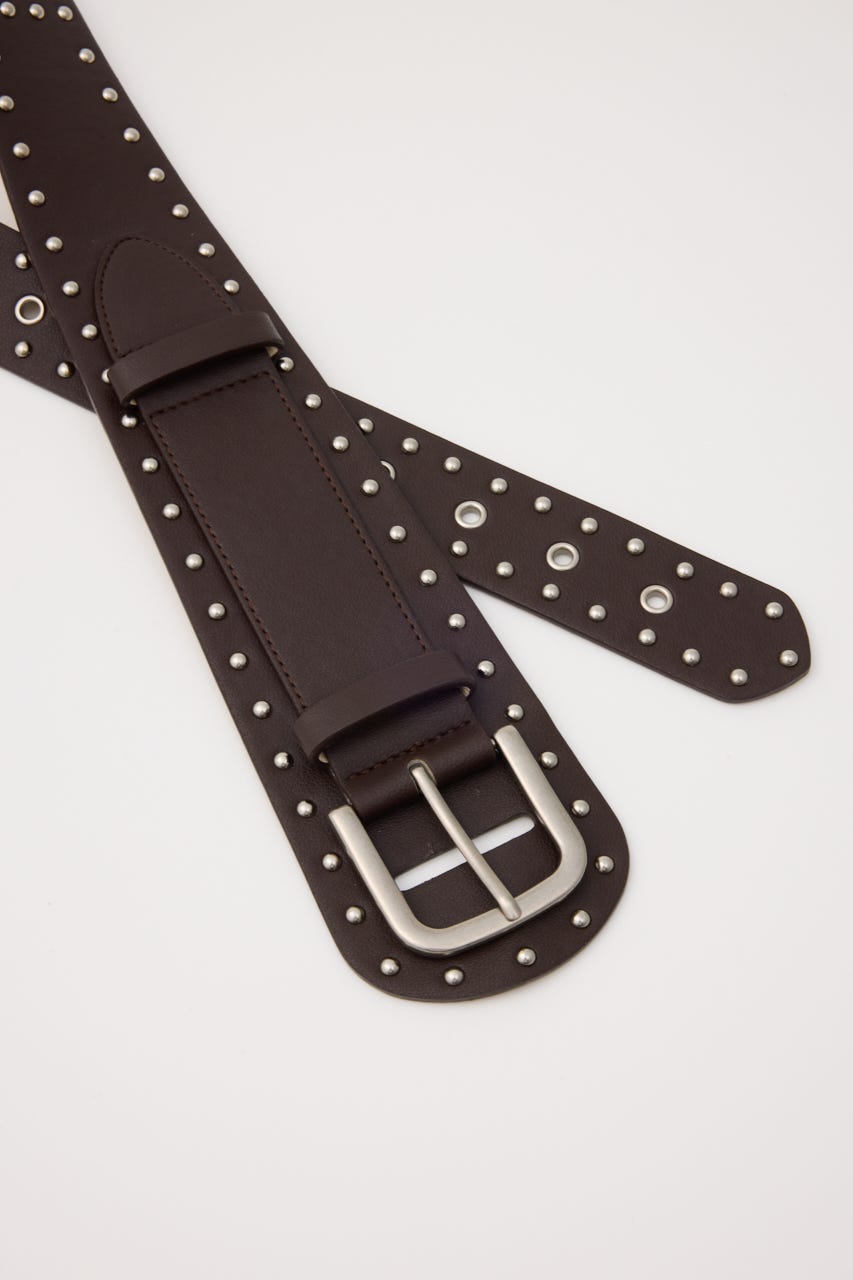 STUDS EYELET ベルト BRN FREE