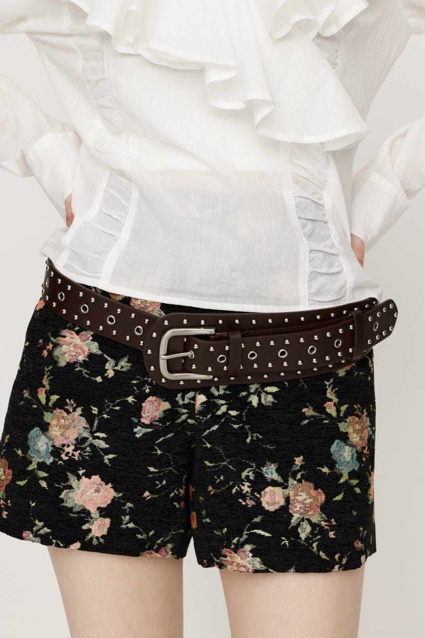 STUDS EYELET ベルト BRN FREE