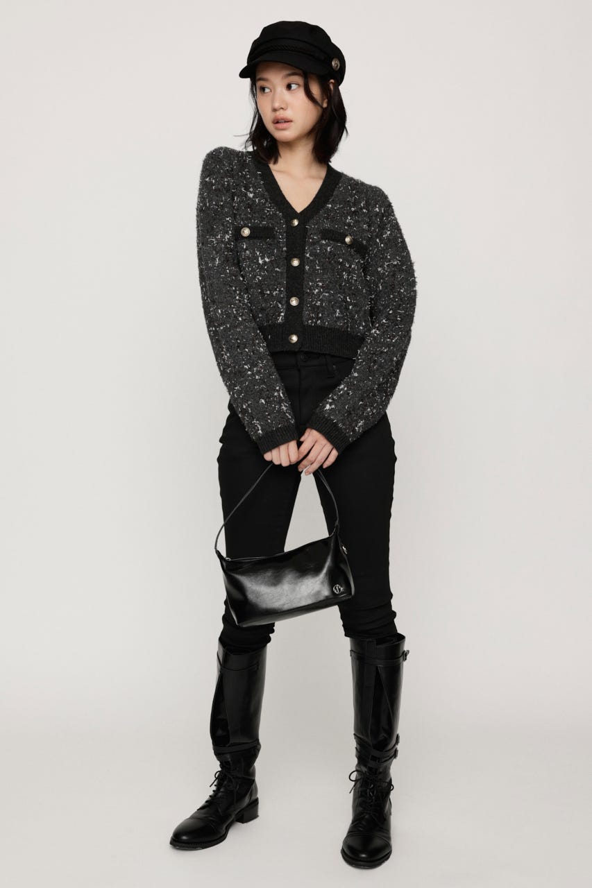 S. F／LEATHER MINI バッグ BLK FREE
