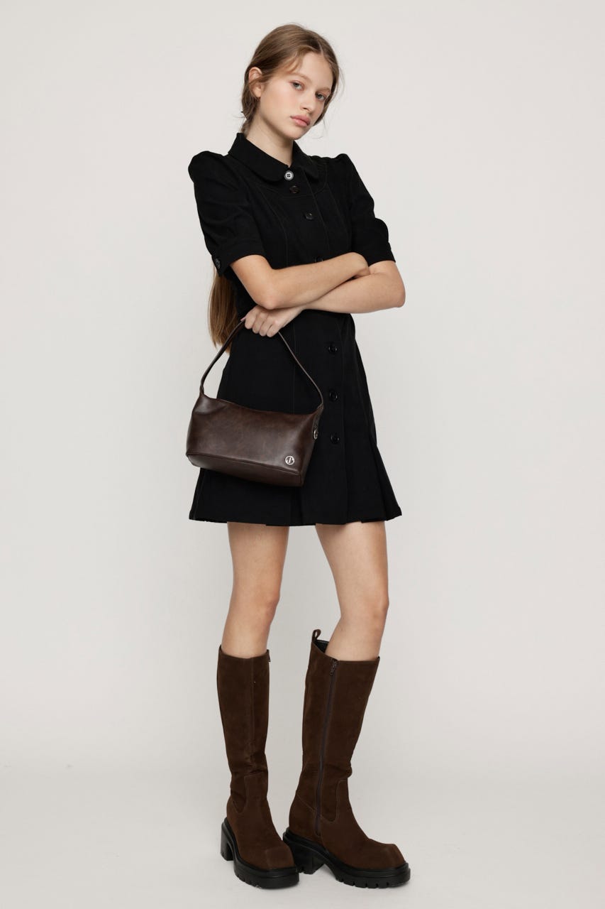 S. F／LEATHER MINI バッグ BRN FREE