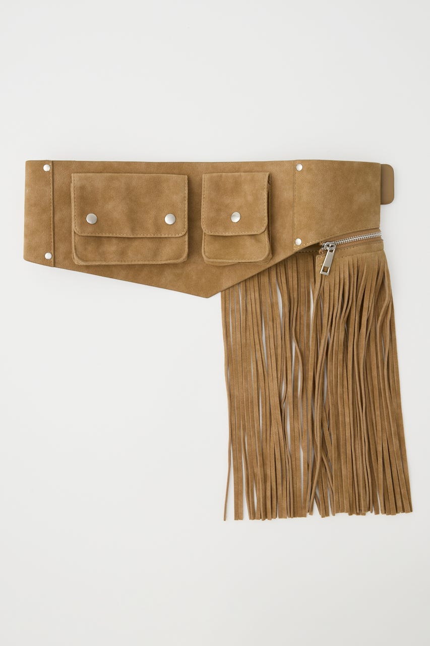 FRINGE WIDE ベルト BEG FREE