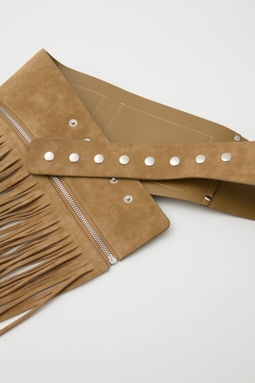 FRINGE WIDE ベルト BEG FREE