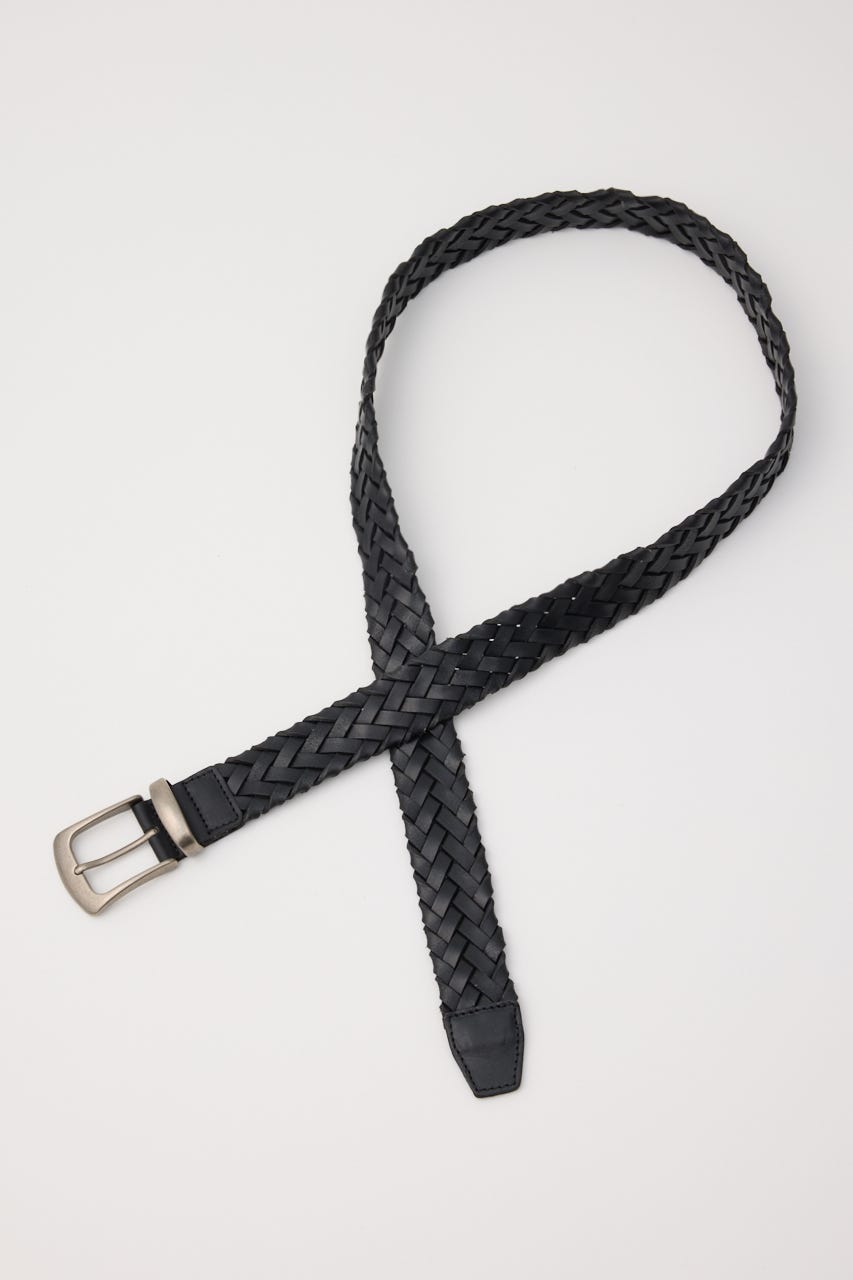 BRAIDS LEATHER ベルト BLK FREE