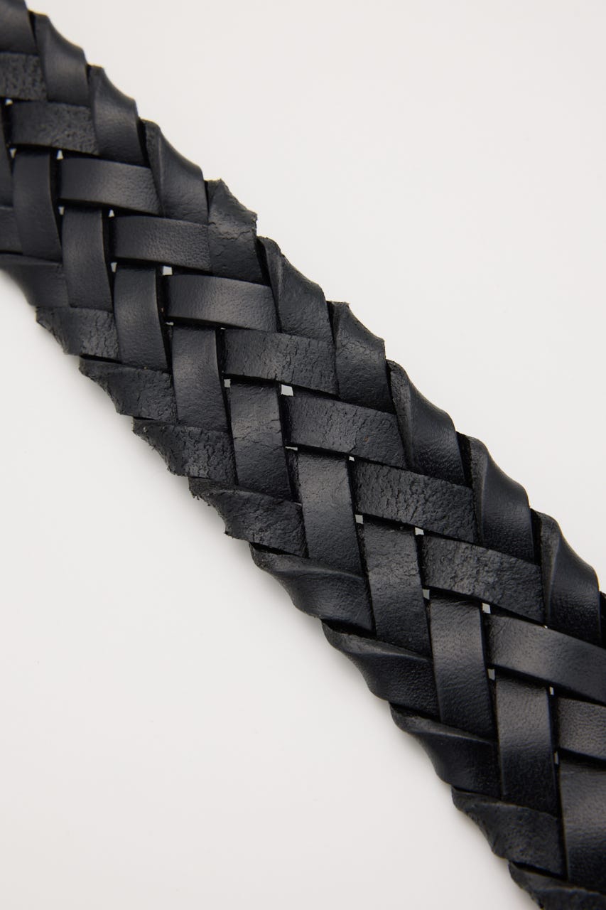 BRAIDS LEATHER ベルト BLK FREE