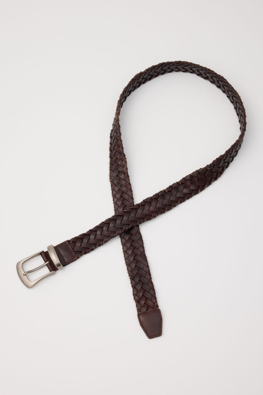 BRAIDS LEATHER ベルト BRN FREE