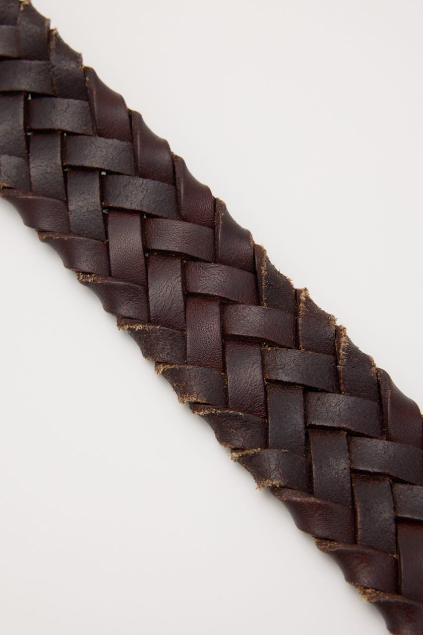 BRAIDS LEATHER ベルト BRN FREE