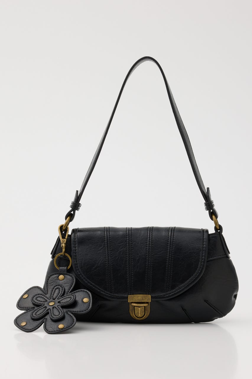 FLOWER CHARM バッグ BLK FREE