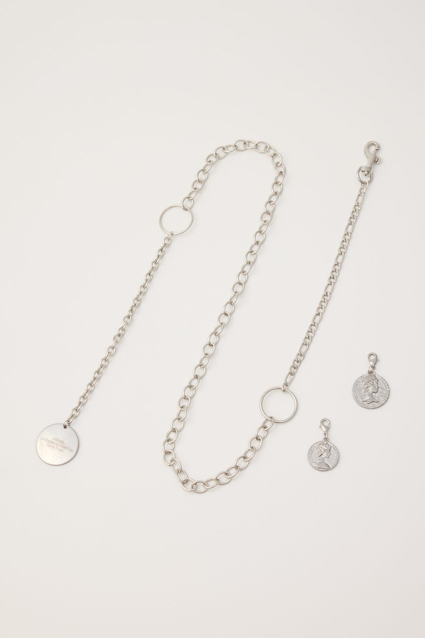 2WAY CHARM CHAIN ベルト SLV FREE