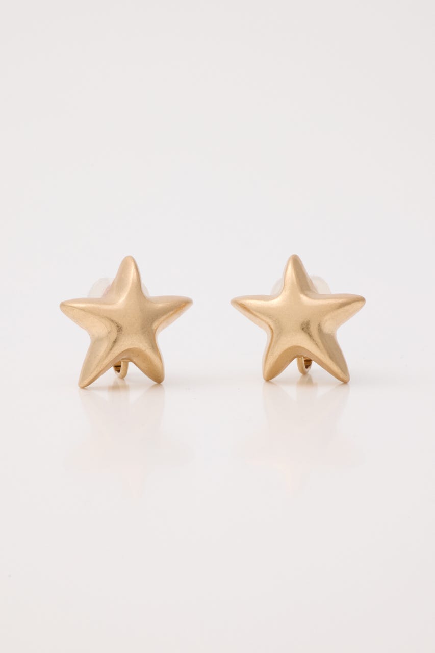 CHUNKY STAR イヤリング GLD FREE