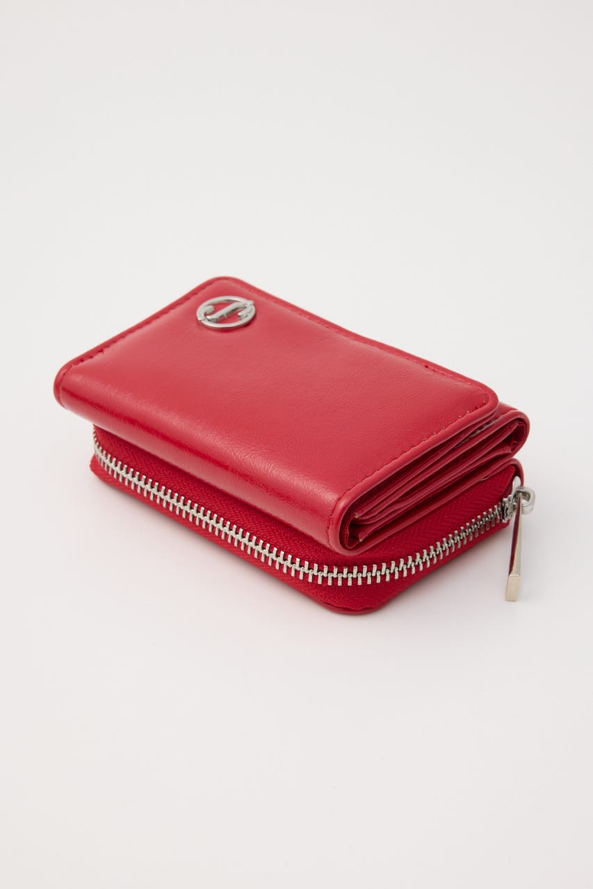 S. F／LEATHER ウォレット RED FREE