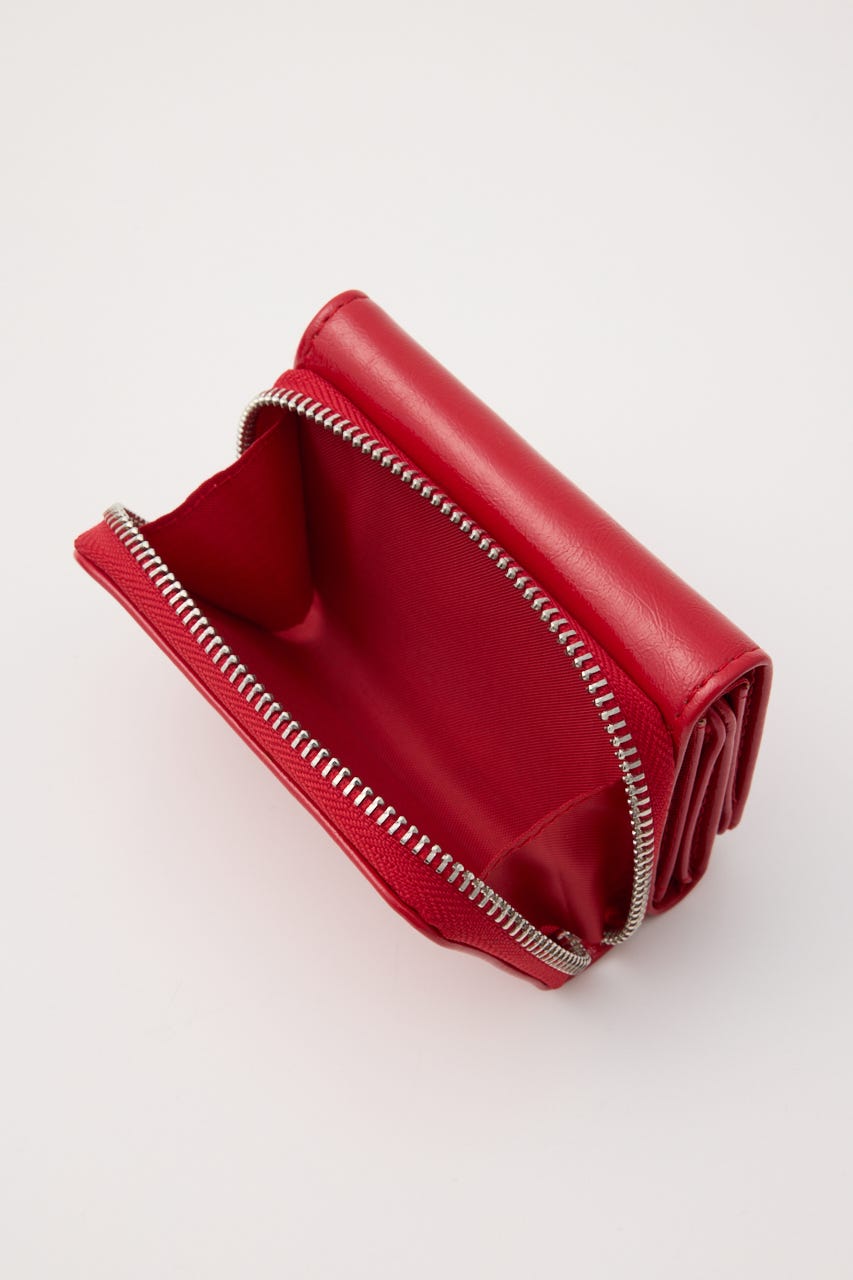 S. F／LEATHER ウォレット RED FREE