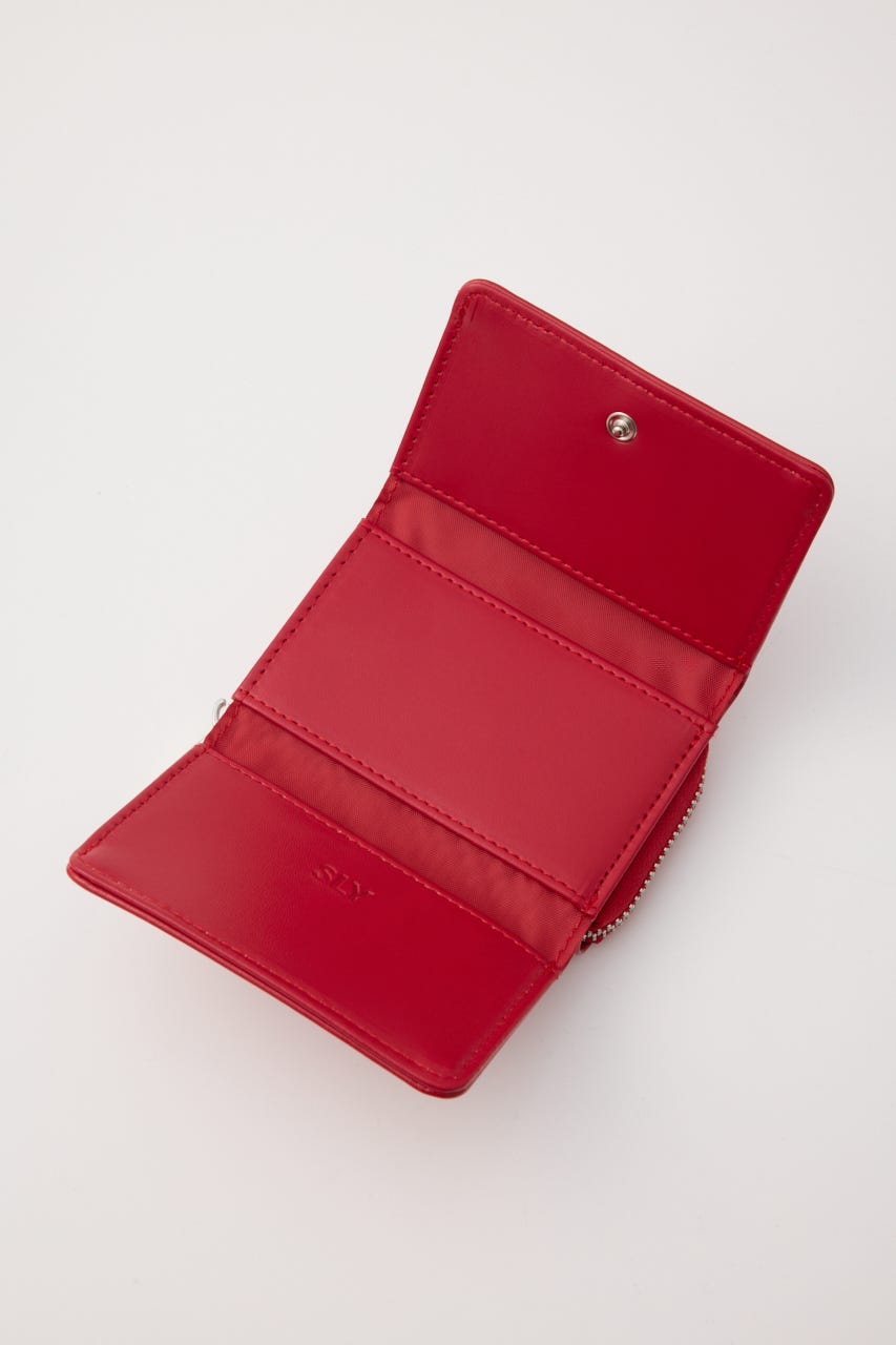 S. F／LEATHER ウォレット RED FREE