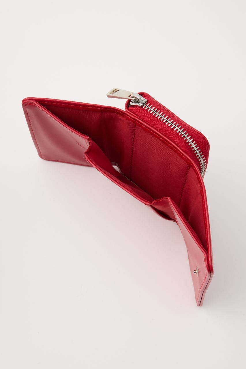 S. F／LEATHER ウォレット RED FREE