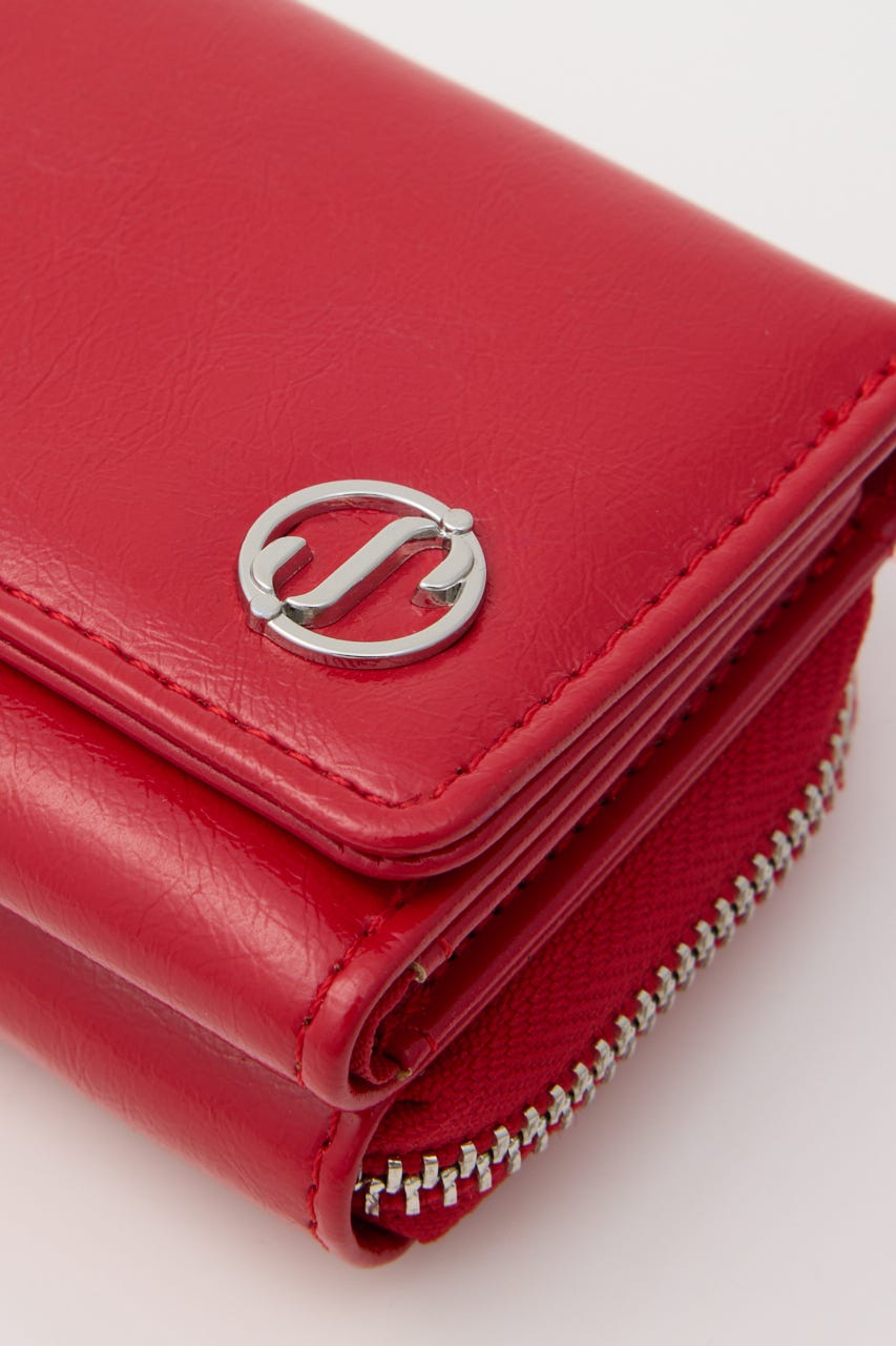 S. F／LEATHER ウォレット RED FREE