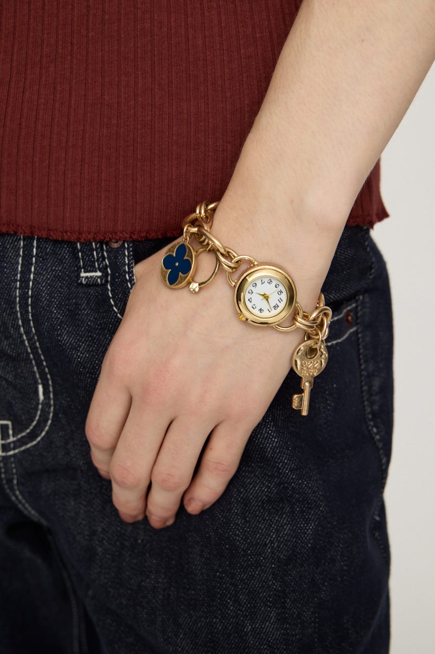 WATCH CHARM ブレスレット GLD FREE