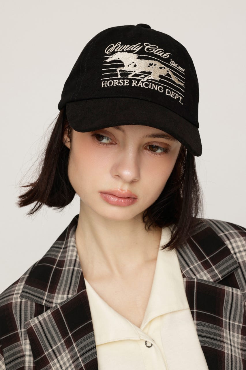 COTTON HORSE キャップ BLK FREE