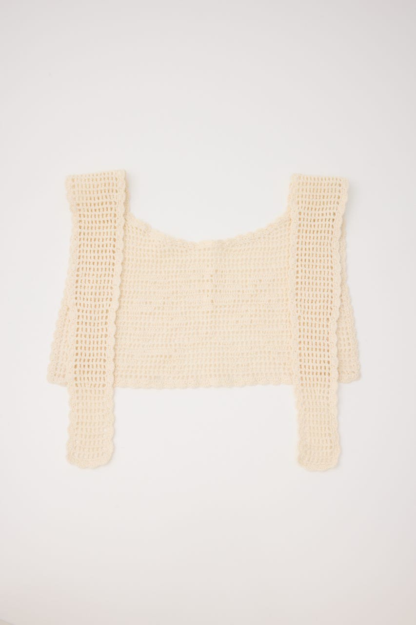 HANDMADE CROCHE スカーフ IVOY FREE