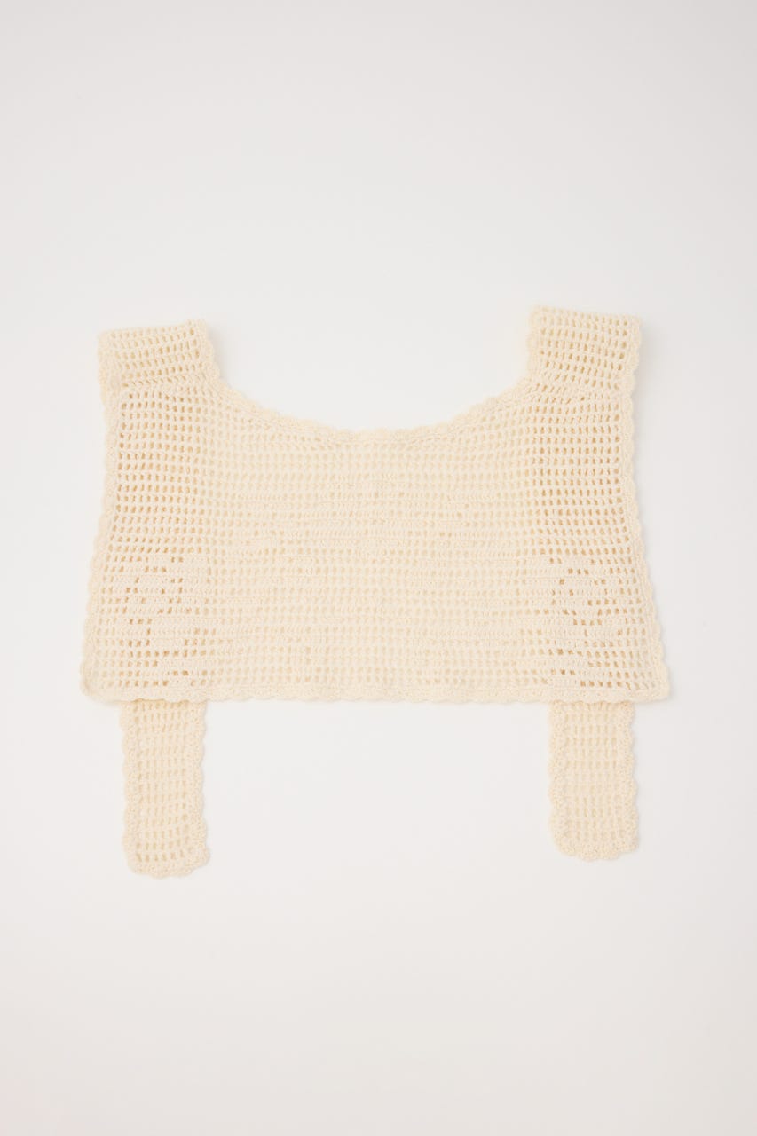 HANDMADE CROCHE スカーフ IVOY FREE