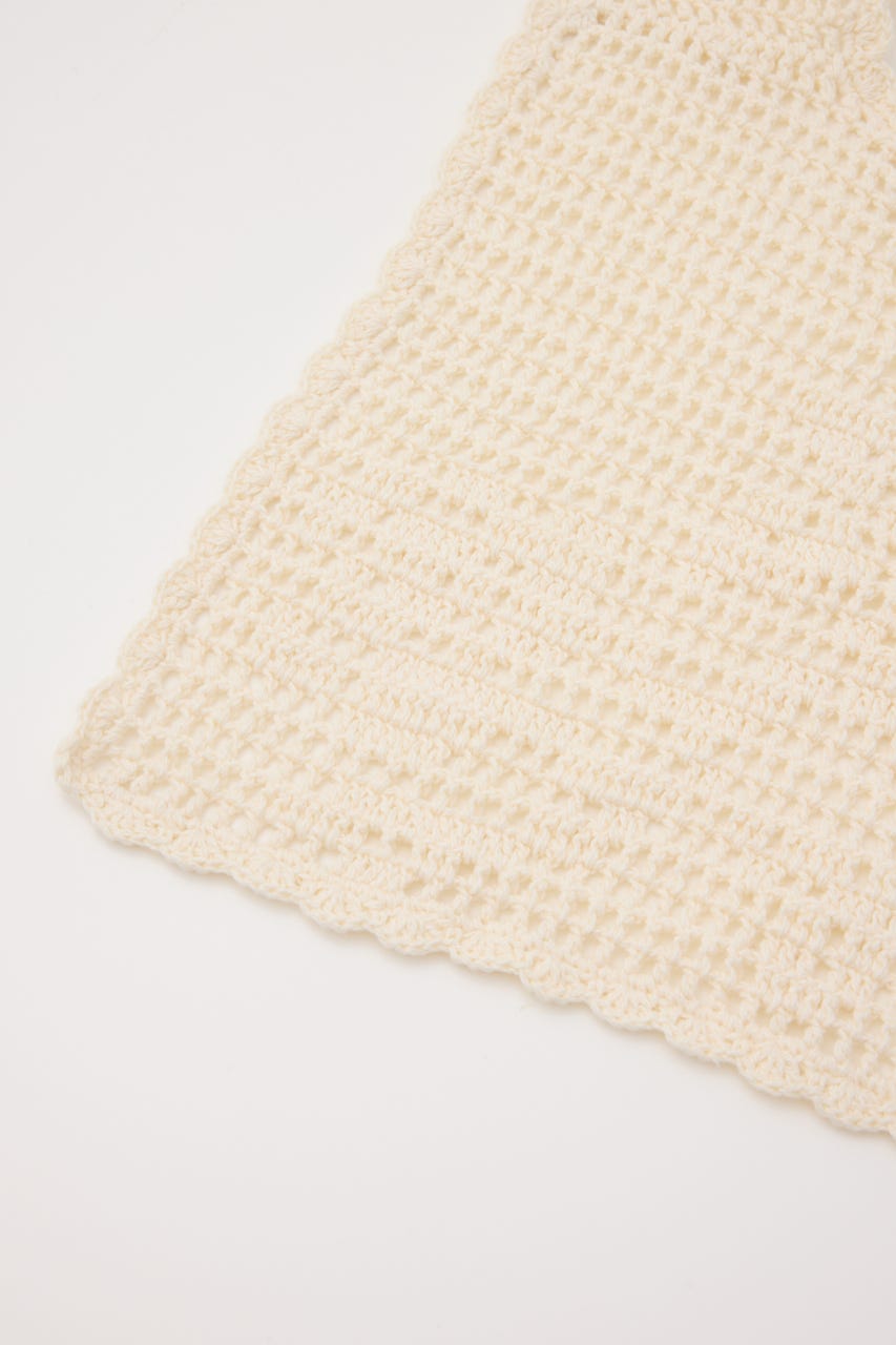 HANDMADE CROCHE スカーフ IVOY FREE