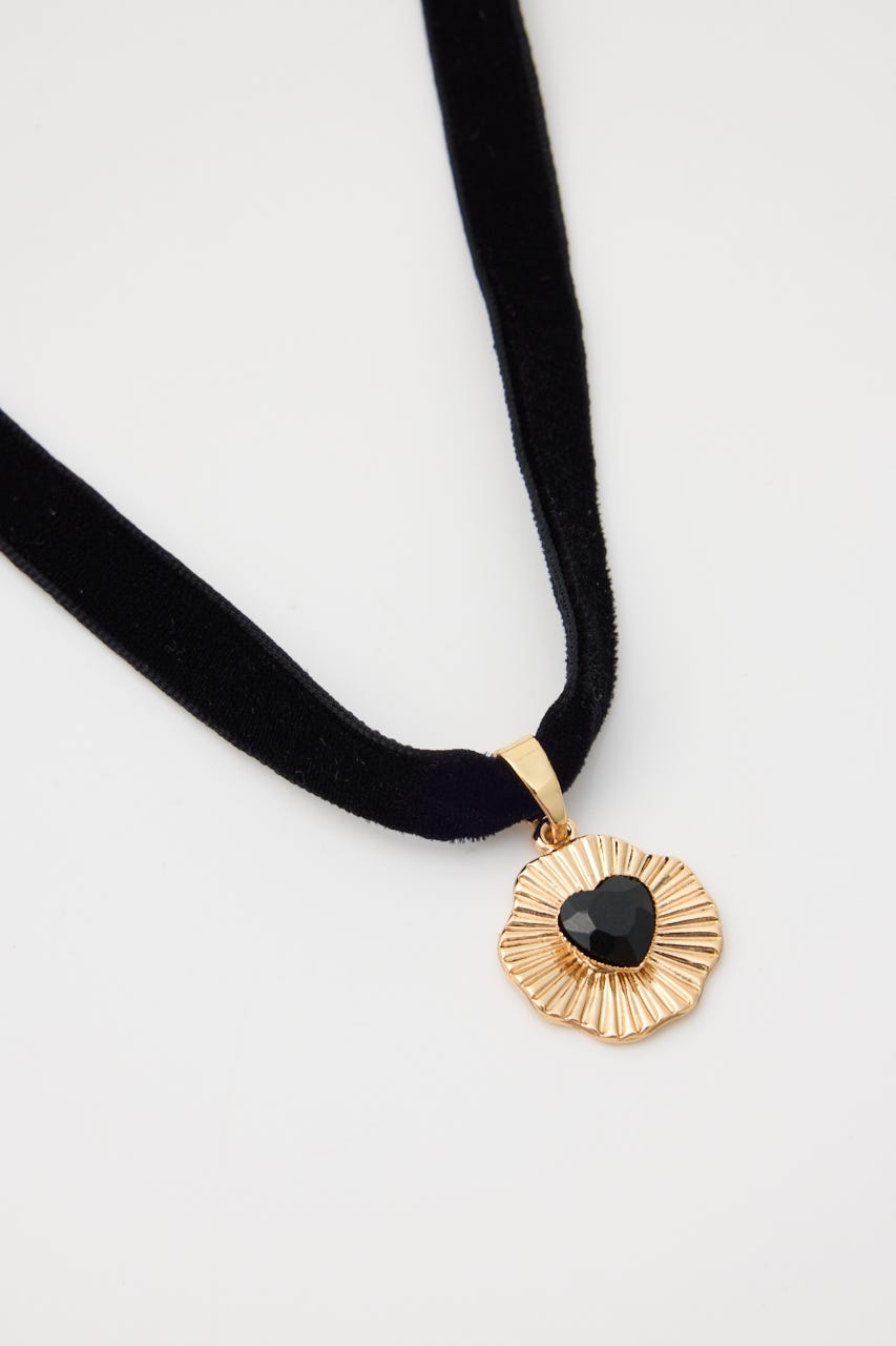 VELVET RIBBON JEWEL チョーカー BLK FREE