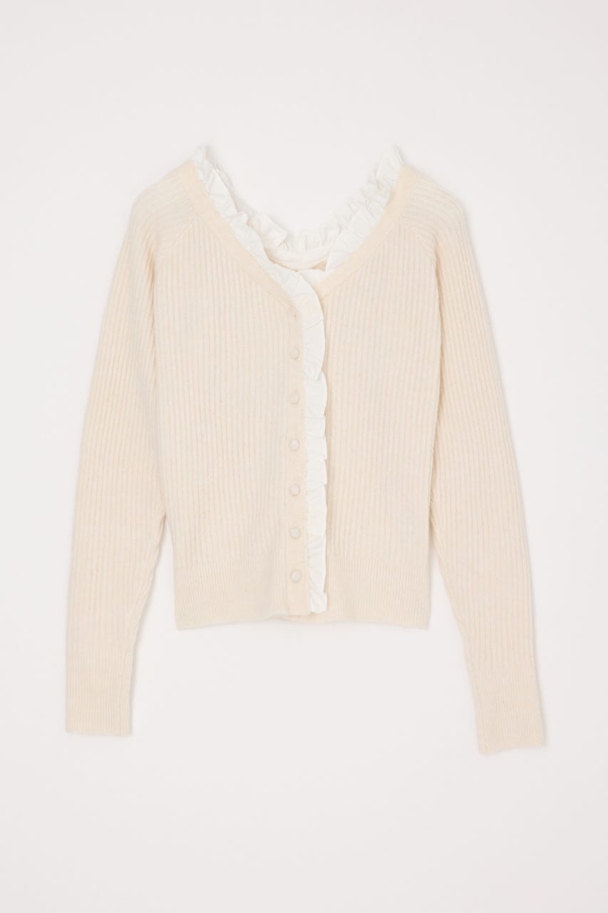 【AW PRE ORDER 第2弾】MANYWAY FRILLED KNIT トップス IVOY FREE