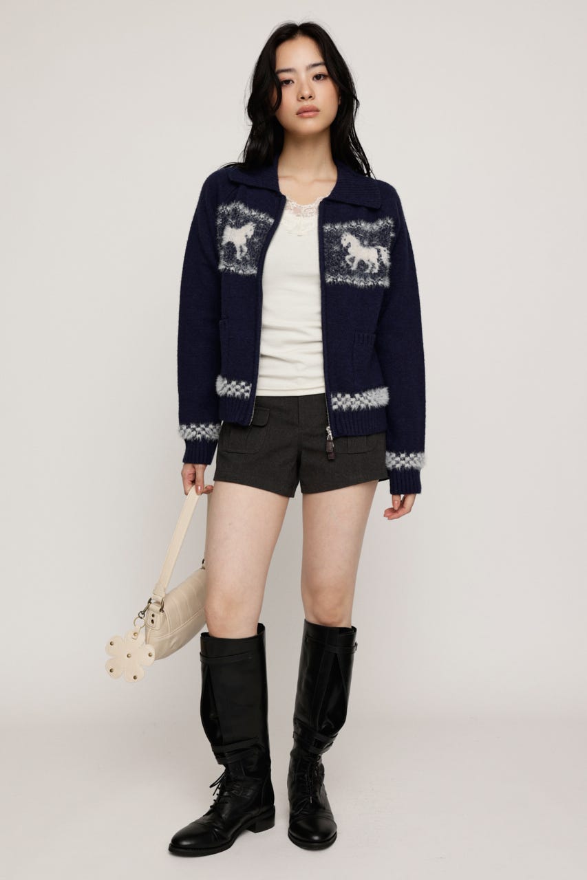 JQ COWICHAN ZIP トップス NVY FREE