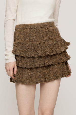 BOUCLE FRILLED ショートスカート