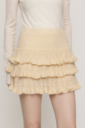 BOUCLE FRILLED ショートスカート