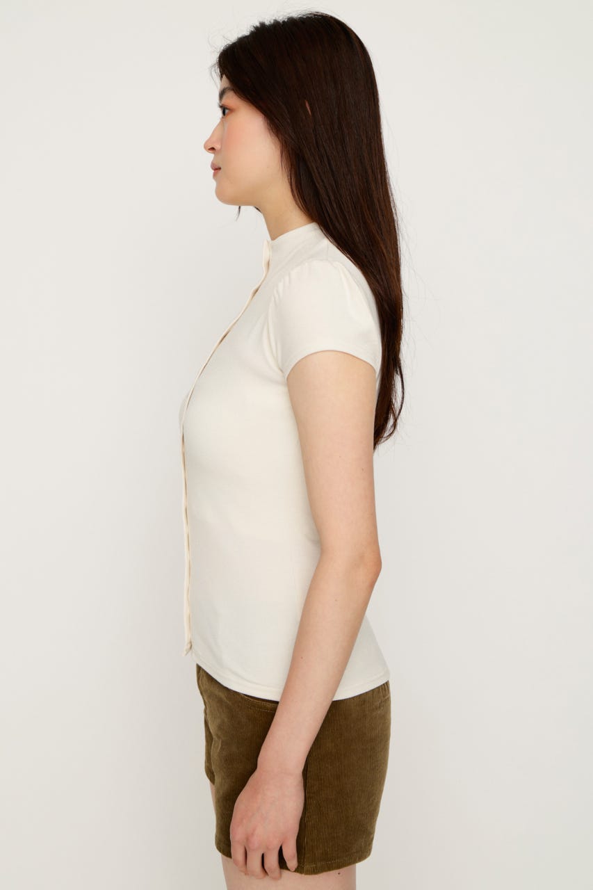 BUTTON LINE CAP S／L トップス IVOY FREE