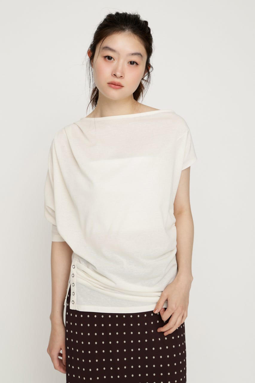 DEFORMED DRAPE トップス IVOY FREE