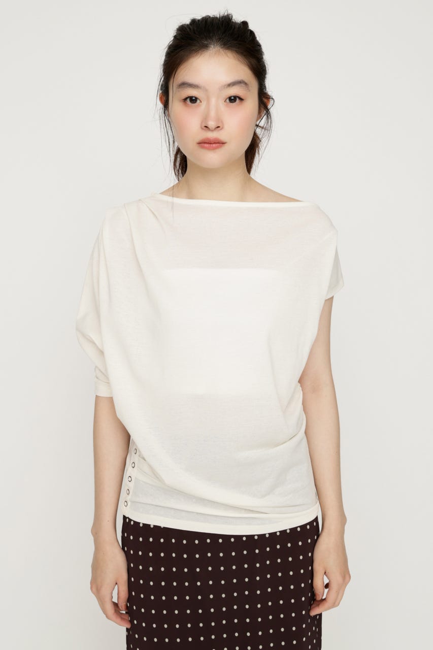 DEFORMED DRAPE トップス IVOY FREE