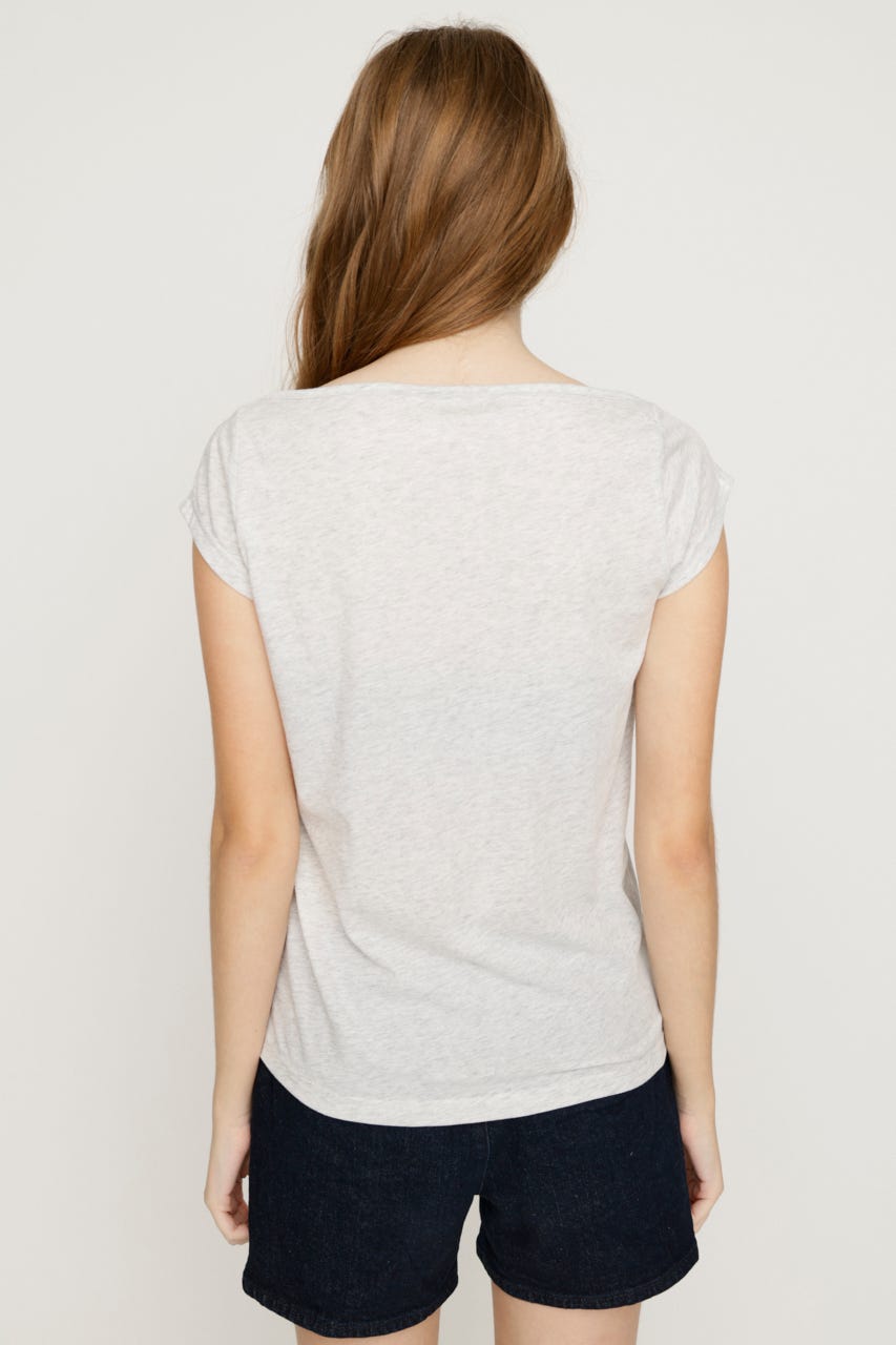 FLOWER PHOTO CAP S／L Tシャツ T.GRY FREE