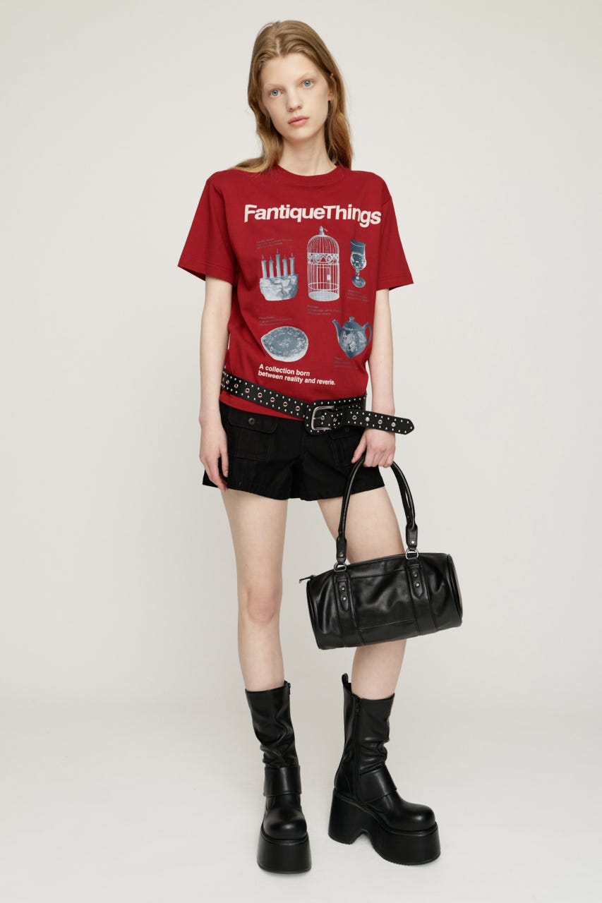 FANTIQUE THINGS LOGO Tシャツ RED 1