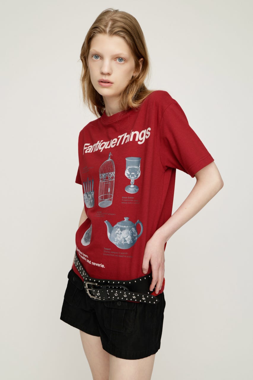FANTIQUE THINGS LOGO Tシャツ RED 1