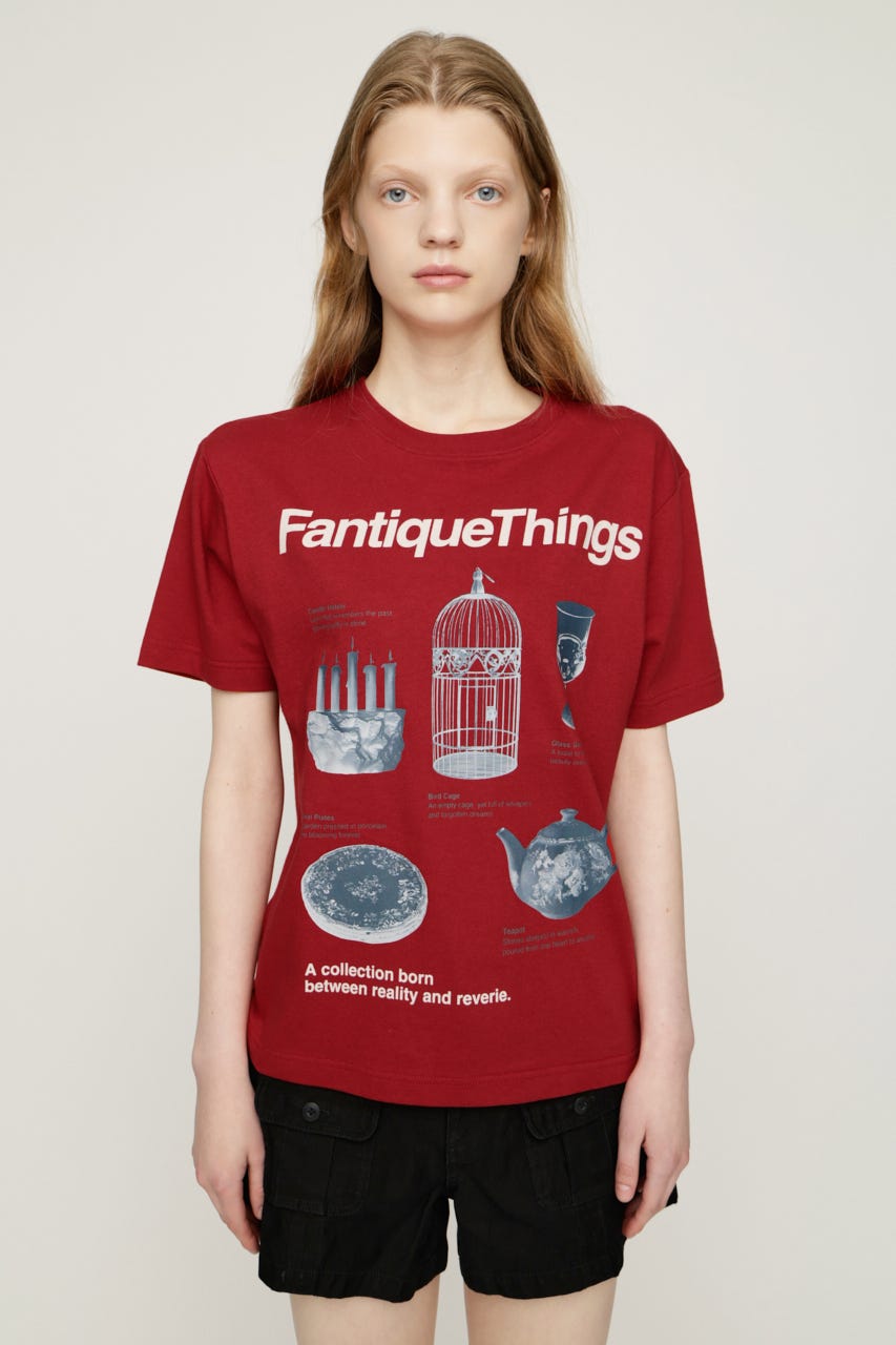 FANTIQUE THINGS LOGO Tシャツ RED 1