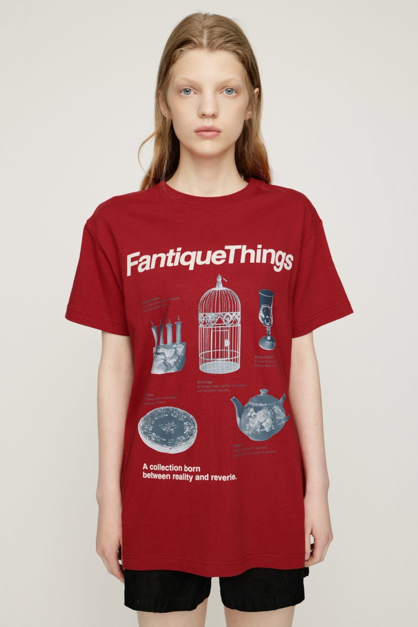 FANTIQUE THINGS LOGO Tシャツ RED 1