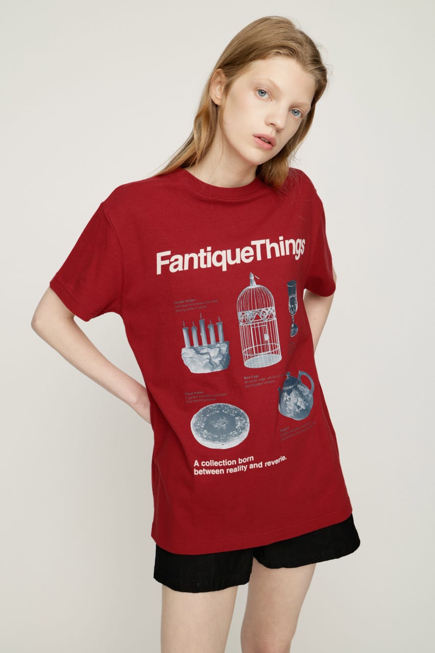 FANTIQUE THINGS LOGO Tシャツ RED 1