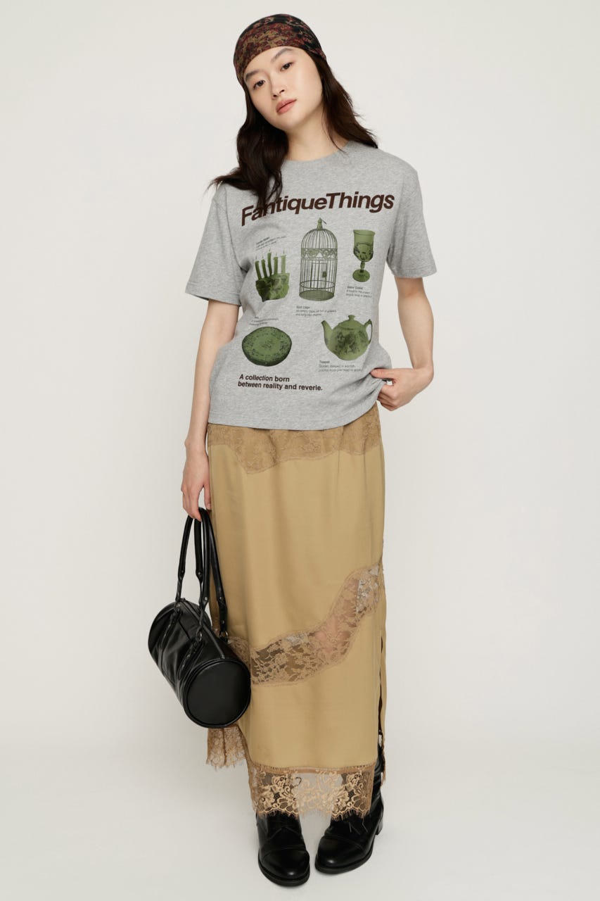 FANTIQUE THINGS LOGO Tシャツ T.GRY 2