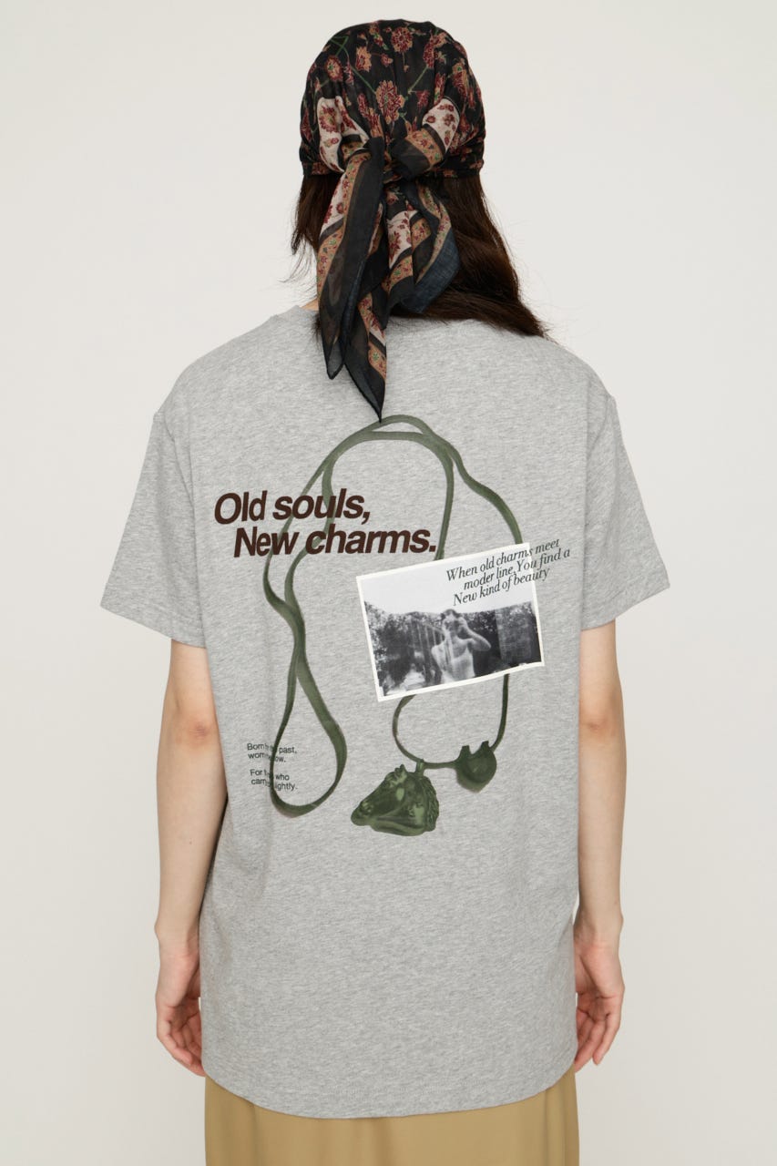 FANTIQUE THINGS LOGO Tシャツ T.GRY 2