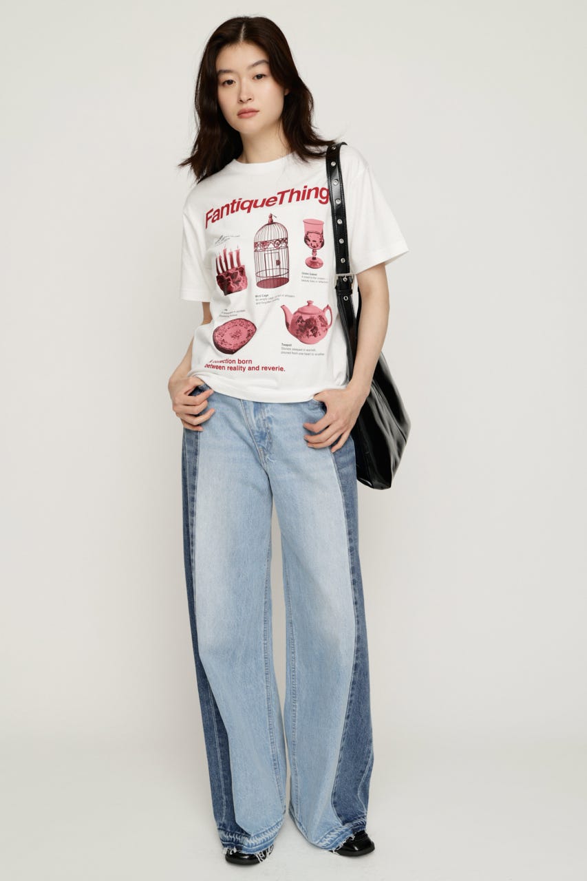 FANTIQUE THINGS LOGO Tシャツ WHT 1