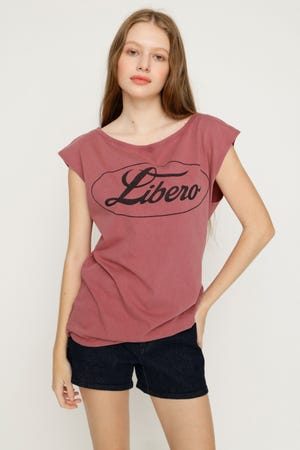 ONE SHOULDER LOGO トップス