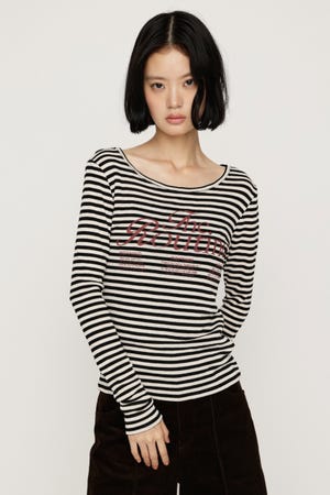 BORDER LOGO Tシャツ
