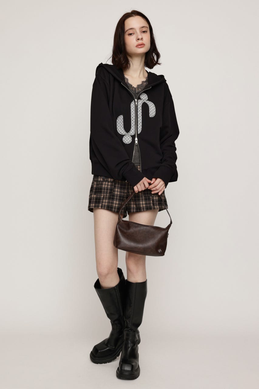 S. PATCHED HOODIE パーカー BLK FREE