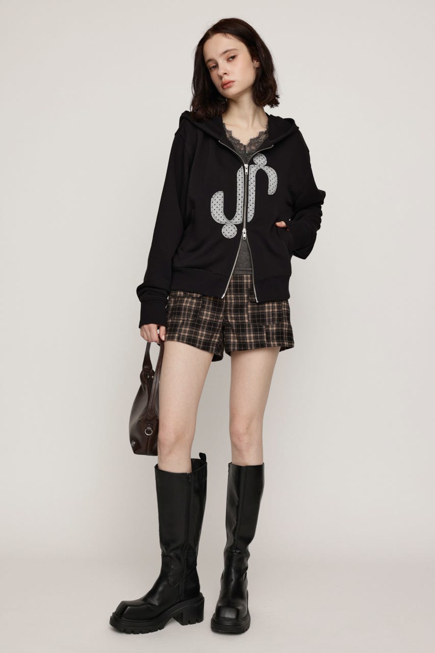 S. PATCHED HOODIE パーカー BLK FREE