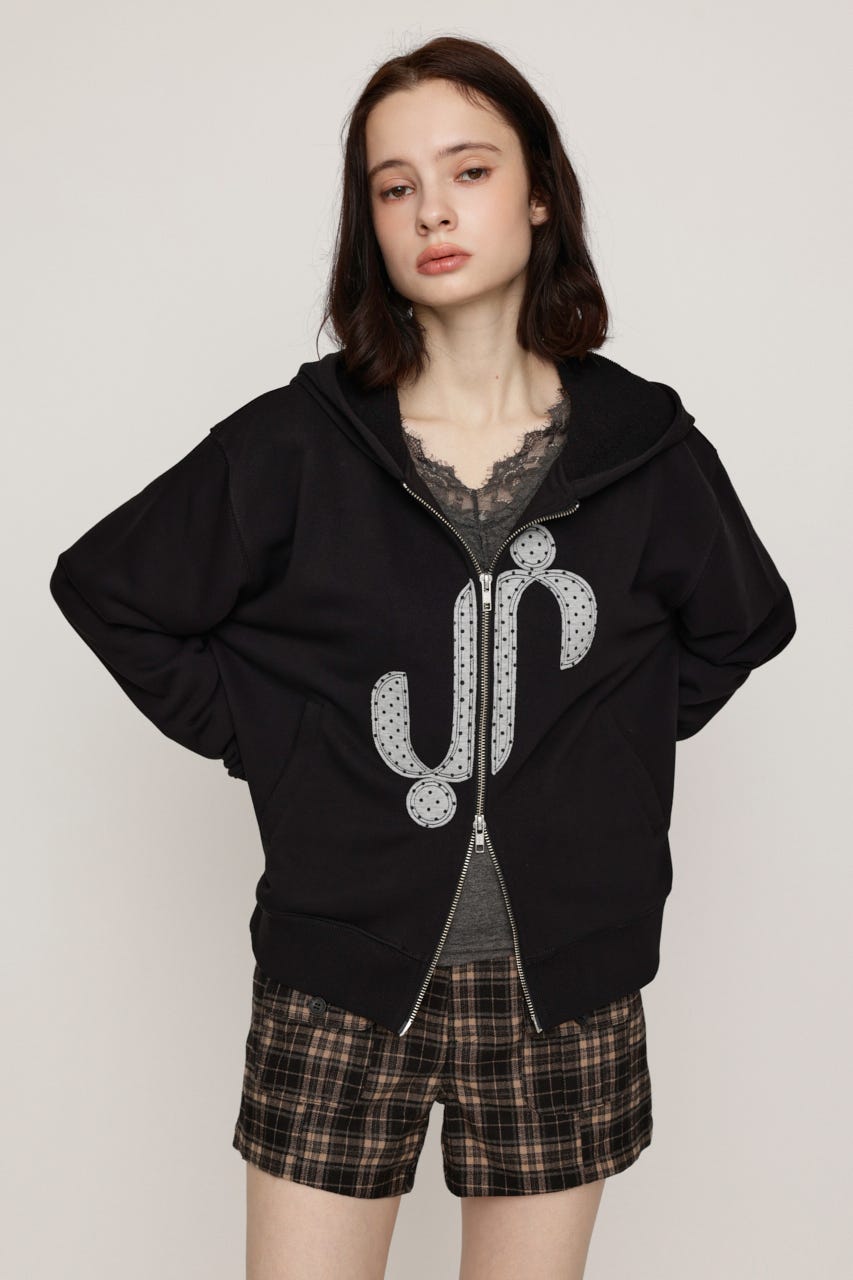 S. PATCHED HOODIE パーカー BLK FREE