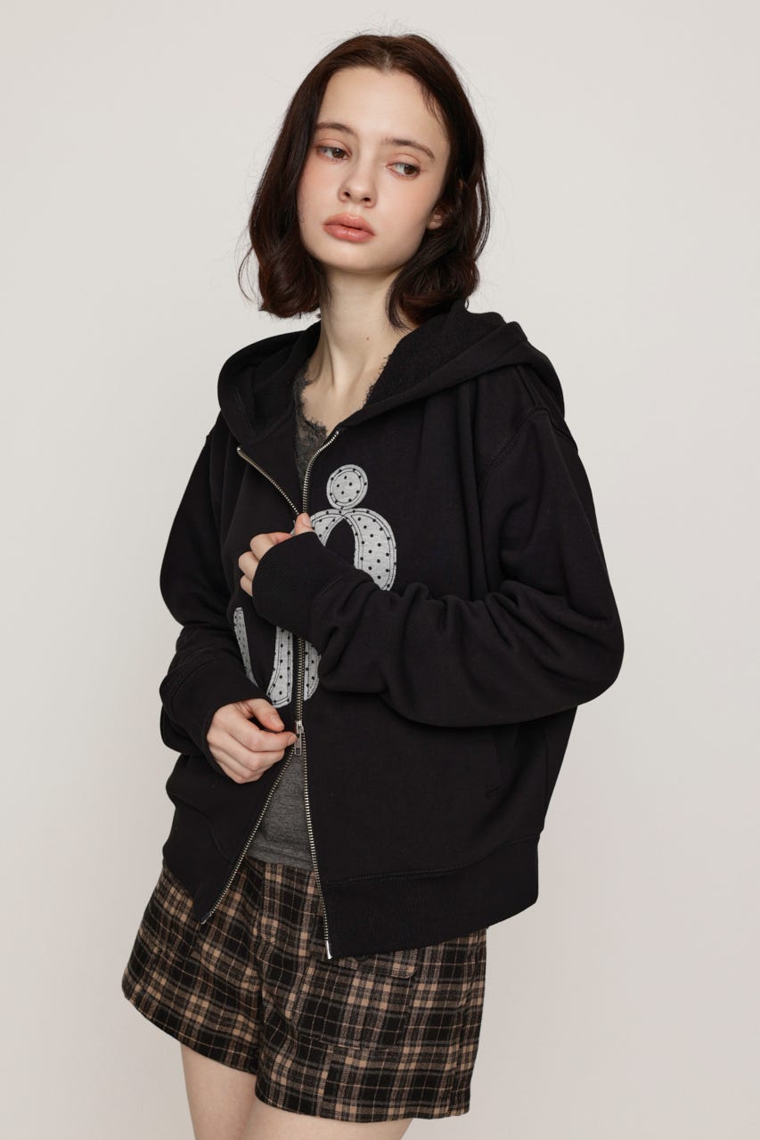 S. PATCHED HOODIE パーカー BLK FREE