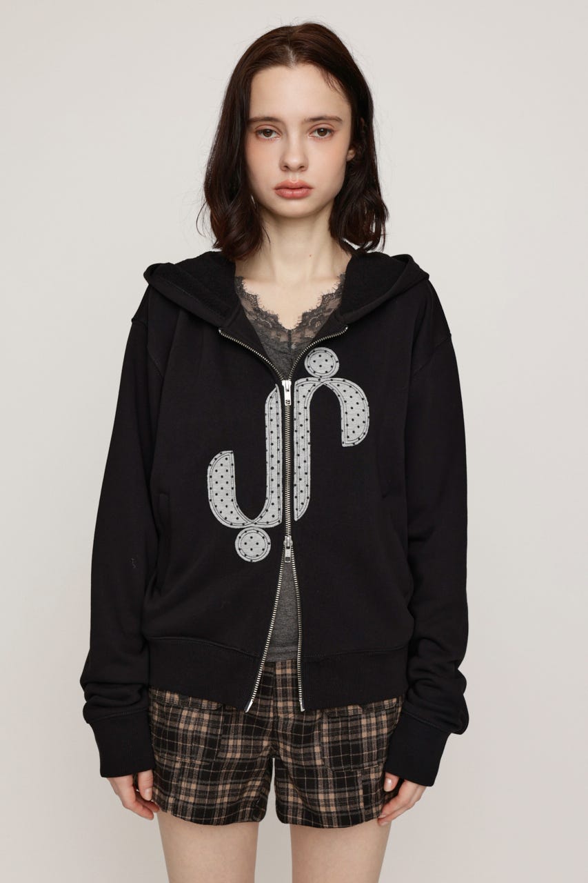 S. PATCHED HOODIE パーカー BLK FREE